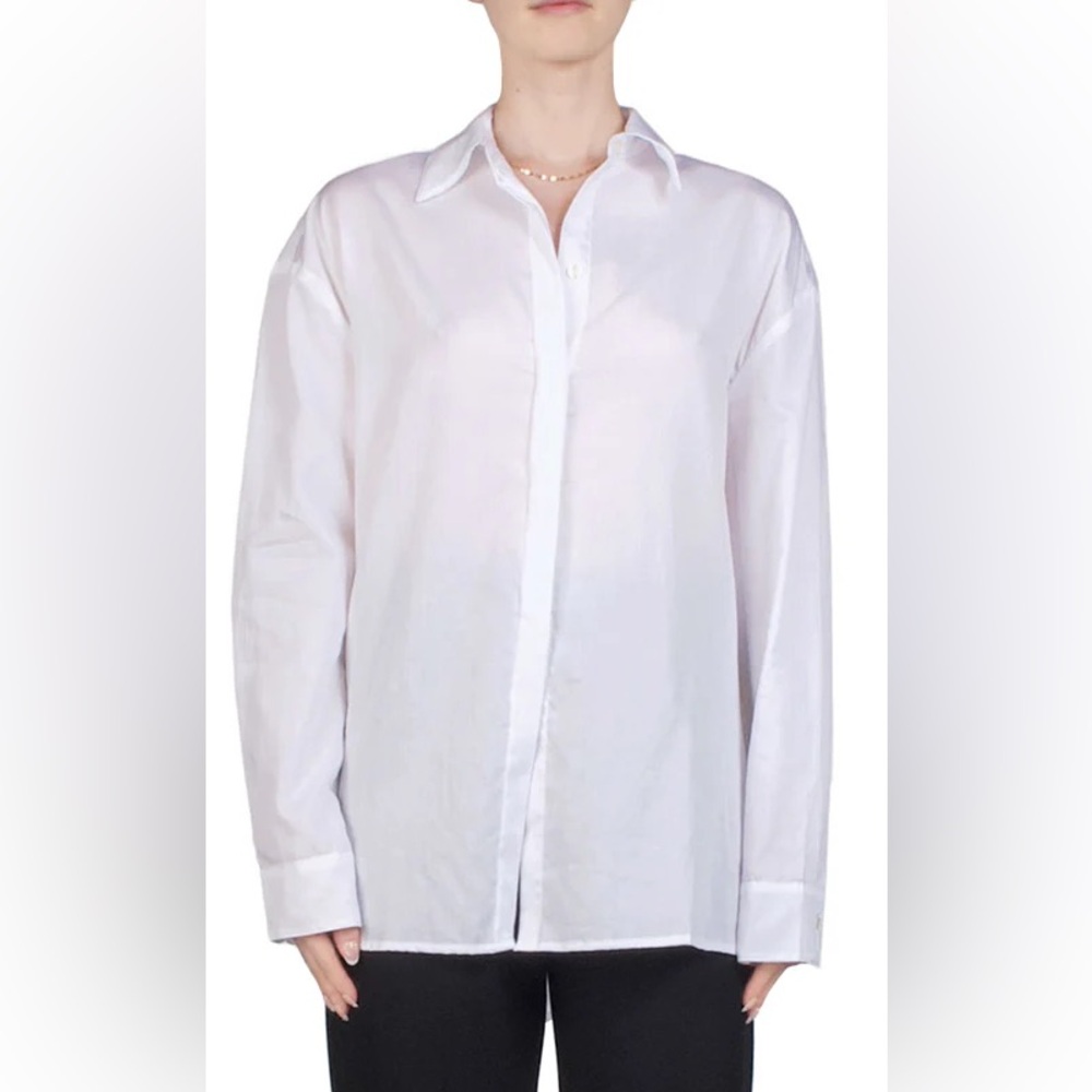 LESET Crisp White Dress Shirt for Men